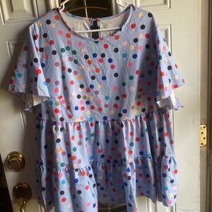Colorful Polka Dot Top